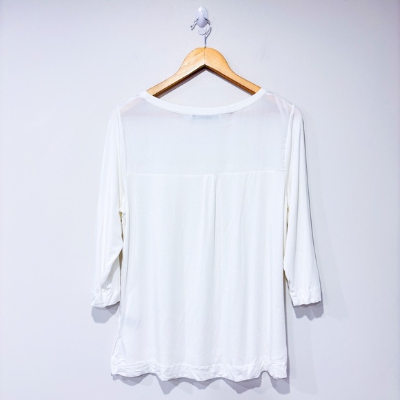 SIMONS White long sleeve t-shirt - Picture 2 of 9